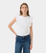 Karen By Simonsen Odakb tank bright white – comfortable women's tank top with minimalist design and fitted silhouette