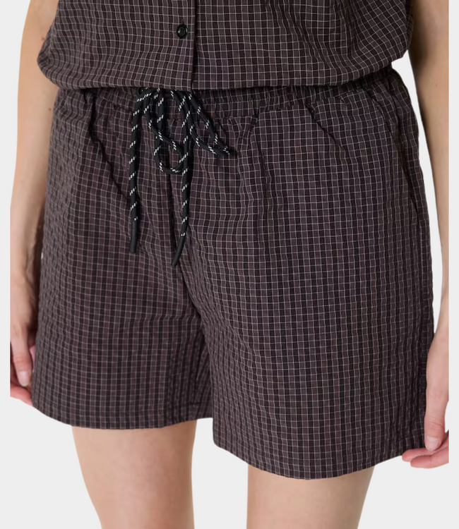 Karen By Simonsen Kbedith shorts edith check – stylish women's shorts with checked pattern and comfortable fit