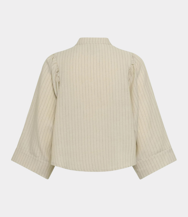 Karen By Simonsen Kbfelia blouse stone stripe – stylish women's blouse with striped pattern and lightweight comfortable fit