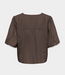Karen By Simonsen Kbfry blouse chocolate martini – elegant women's blouse with lightweight fabric and comfortable feminine fit