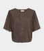 Karen By Simonsen Kbfry blouse chocolate martini – elegant women's blouse with lightweight fabric and comfortable feminine fit