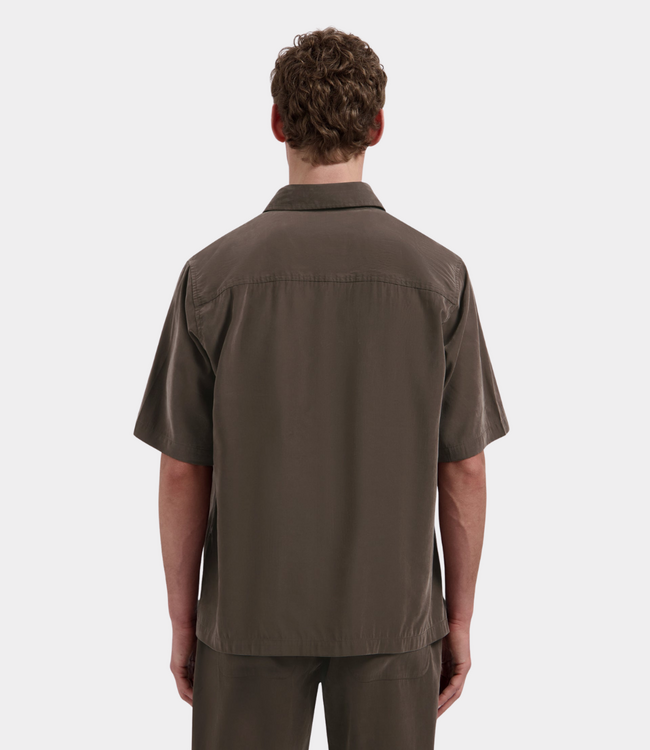 Dstrezzed Samuel summer shirt dk brown – lightweight men’s shirt with a comfortable fit and relaxed summer look