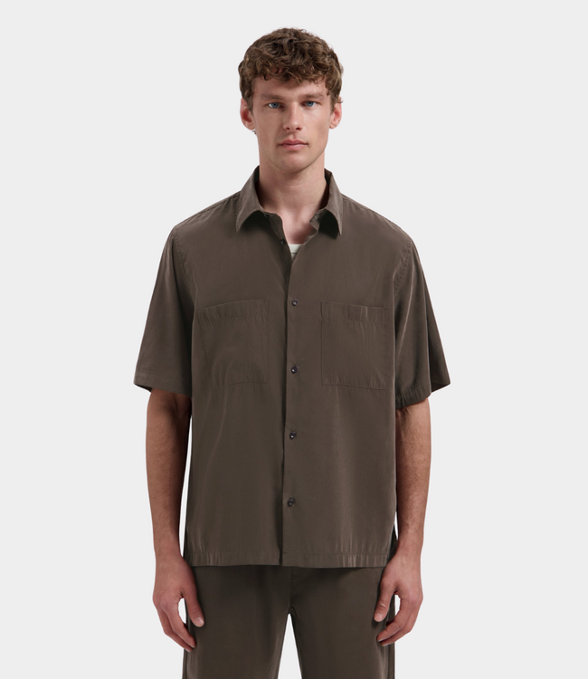 Dstrezzed Samuel summer shirt dk brown – lightweight men’s shirt with a comfortable fit and relaxed summer look