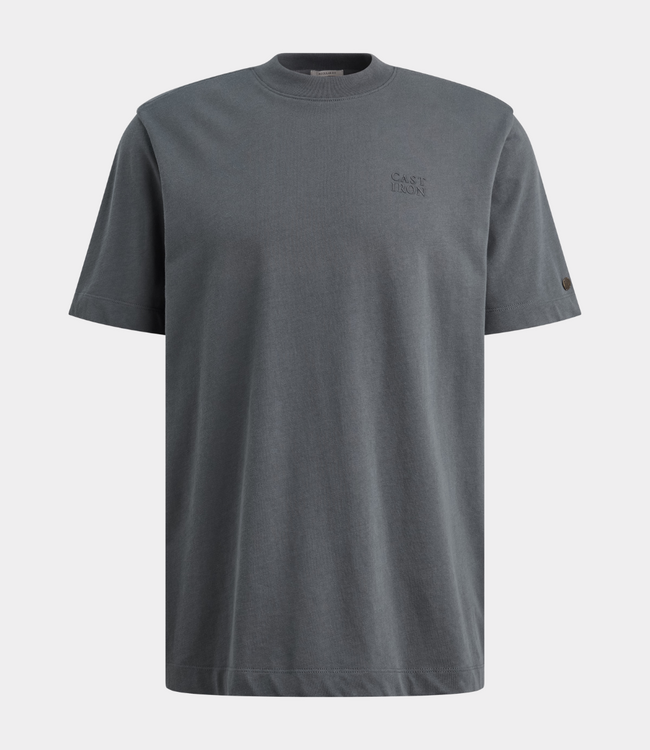 Cast Iron R neck tee s/s regular fit turbulence – comfortabel heren T-shirt met regular fit en moderne casual uitstraling