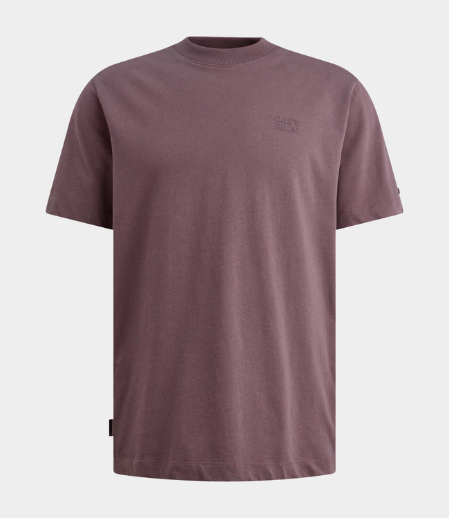 Cast Iron R neck tee s/s regular fit ephemera – comfortabel heren T-shirt met regular fit en moderne minimalistische uitstraling