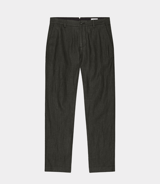 NN.07 theo linen pant dark army