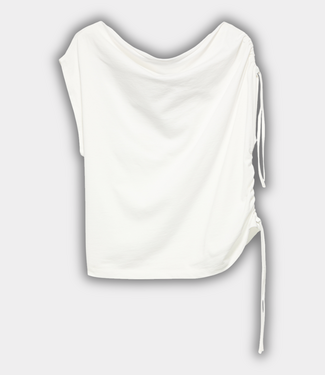 Catwalk Junkie asymetric strap top off white