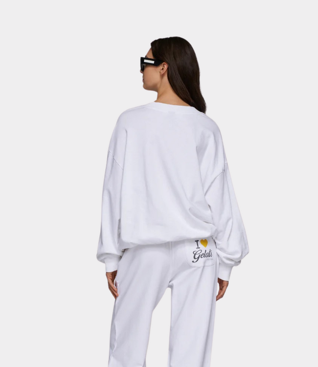 10Days Gelati sweater white – comfortable women’s sweater with minimalist design and modern oversized fit