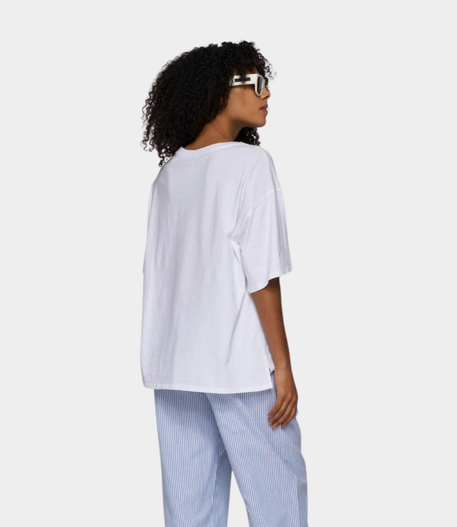 10Days Gelati tee white – comfortable women’s T-shirt with minimalist design and modern oversized fit