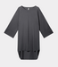 10Days Jersey logo dress steel blue – comfortable women’s dress with sporty logo details and modern oversized fit