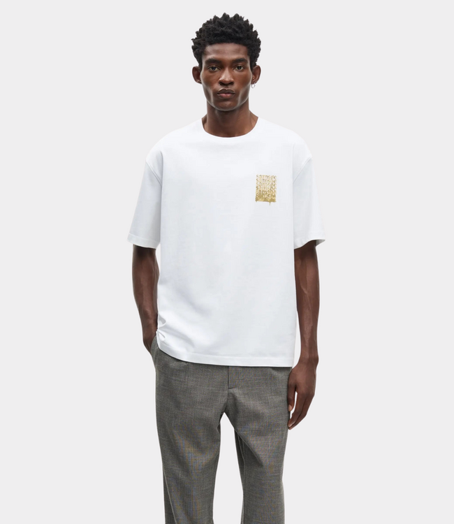 Samsoe Samsoe Sasteven T-shirt yellow melt – comfortabel heren T-shirt met minimalistische uitstraling en moderne regular fit