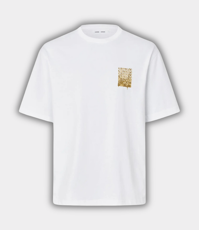 Samsoe Samsoe Sasteven T-shirt yellow melt – comfortabel heren T-shirt met minimalistische uitstraling en moderne regular fit