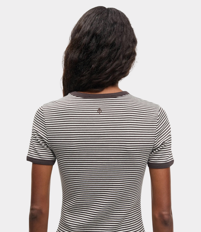 Samsoe Samsoe Salinas T-shirt mulch st. – comfortabel dames T-shirt met gestreept design en moderne casual pasvorm