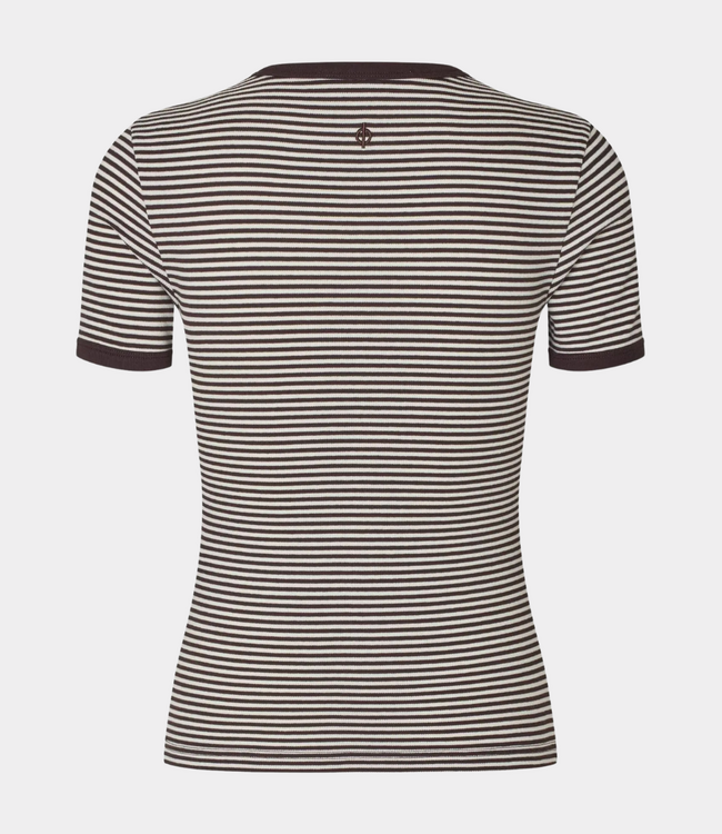 Samsoe Samsoe Salinas T-shirt mulch st. – comfortable women’s T-shirt with striped design and modern casual fit