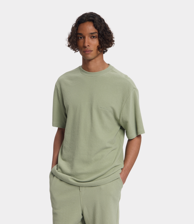 Law of the Sea Notos terry tee tea – comfortabel heren T-shirt van zachte badstof met moderne casual pasvorm