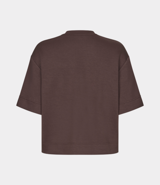 MbyM Zivana-M Hope top warm brown – stylish women’s top with fitted silhouette and minimalist modern design