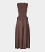 MbyM Sorellia-M Amya dress brown lilac – elegante dames jurk met aangesloten pasvorm en moderne minimalistische uitstraling