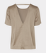 MbyM Quill Nivara top sand grey – stijlvolle dames top met aangesloten pasvorm en moderne minimalistische uitstraling