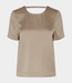 MbyM Quill Nivara top sand grey – stijlvolle dames top met aangesloten pasvorm en moderne minimalistische uitstraling