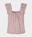 MbyM Solaya-M Even stripe blouse thin red stripe – luchtige dames blouse met subtiele strepen en moderne casual pasvorm