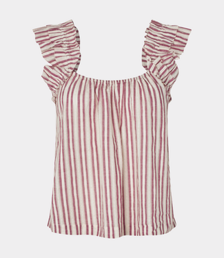 MbyM solaya-m even stripe blouse thin red stripe