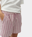 MbyM Meris-M Even stripe shorts thin red stripe – luchtige dames short met subtiel streepdessin en comfortabele zomerpasvorm