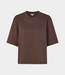 MbyM Emrys-M Betsy T-shirt java – comfortabel dames T-shirt met minimalistische uitstraling en moderne casual pasvorm