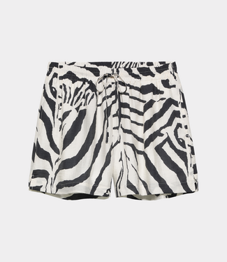 Catwalk Junkie pull on zebra shorts sandshell