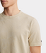 Cast Iron R neck tee s/s pique silver birch – comfortabel heren T-shirt van piqué katoen met moderne casual pasvorm