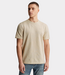 Cast Iron R neck tee s/s pique silver birch – comfortabel heren T-shirt van piqué katoen met moderne casual pasvorm