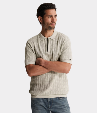 Cast Iron Polo s/s fit ajour silver birch