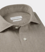 Profuomo Shirt cutaway sf d.beige – stijlvol heren overhemd met cutaway kraag en moderne comfortabele pasvorm