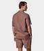 Profuomo Shirt camp rlx ss red clay – luchtig heren overhemd met camp collar en moderne relaxed pasvorm