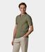 Profuomo Polo open collar ss m green – stijlvolle heren polo met open kraag en moderne comfortabele pasvorm