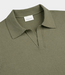 Profuomo Polo open collar ss m green – stijlvolle heren polo met open kraag en moderne comfortabele pasvorm