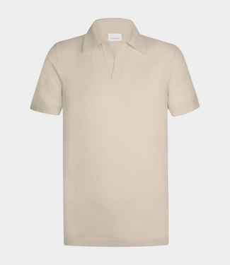 Profuomo polo open collar ss off white