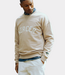 Mercer The Mercer logo sweat cognac – premium heren sweater met minimalistisch logo en comfortabele moderne pasvorm