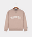 Mercer The Mercer logo sweat cognac – premium heren sweater met minimalistisch logo en comfortabele moderne pasvorm