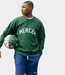 Mercer The Mercer logo sweat green – premium heren sweater met minimalistisch logo en comfortabele moderne pasvorm