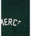 Mercer The Mercer logo sweat green – premium heren sweater met minimalistisch logo en comfortabele moderne pasvorm