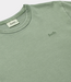 Foret Oak pigment dye T-shirt green oxide – modern heren T-shirt met pigment dye afwerking en comfortabele casual pasvorm