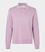 Samsoe Samsoe Sanino polo regal orchid mel. – stijlvolle heren polo knit met loose fit en moderne Scandinavische uitstraling
