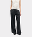 Samsoe Samsoe Saiben trousers black – elegante dames linnen broek met wide leg pasvorm en moderne minimalistische uitstraling