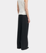Samsoe Samsoe Saiben trousers black – elegante dames linnen broek met wide leg pasvorm en moderne minimalistische uitstraling