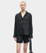 Samsoe Samsoe Saiben shirt black – elegante dames linnen blouse met relaxed fit en moderne minimalistische uitstraling