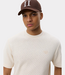 Les Deux Knitted check T-shirt eggnog white – stylish men’s knit T-shirt with subtle check texture and modern premium aesthetic