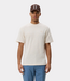 Les Deux Knitted check T-shirt eggnog white – stylish men’s knit T-shirt with subtle check texture and modern premium aesthetic