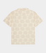 Les Deux Dahlia jacquard SS shirt light sand – stylish men’s shirt with floral jacquard texture and modern resort aesthetic