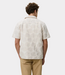 Les Deux Dahlia jacquard SS shirt light sand – stijlvol heren overhemd met floral jacquard structuur en moderne resort uitstraling