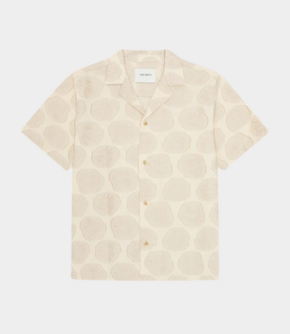 Les Deux dahlia jacquard ss shirt light sand